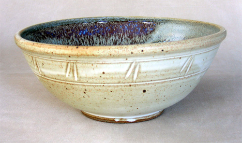 Large Bowl in Mamo and Seafoam 
