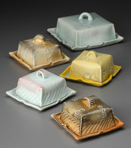 Covered Butter And Cheese Dishes