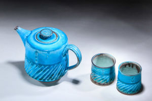 Blue Teapot and Cups